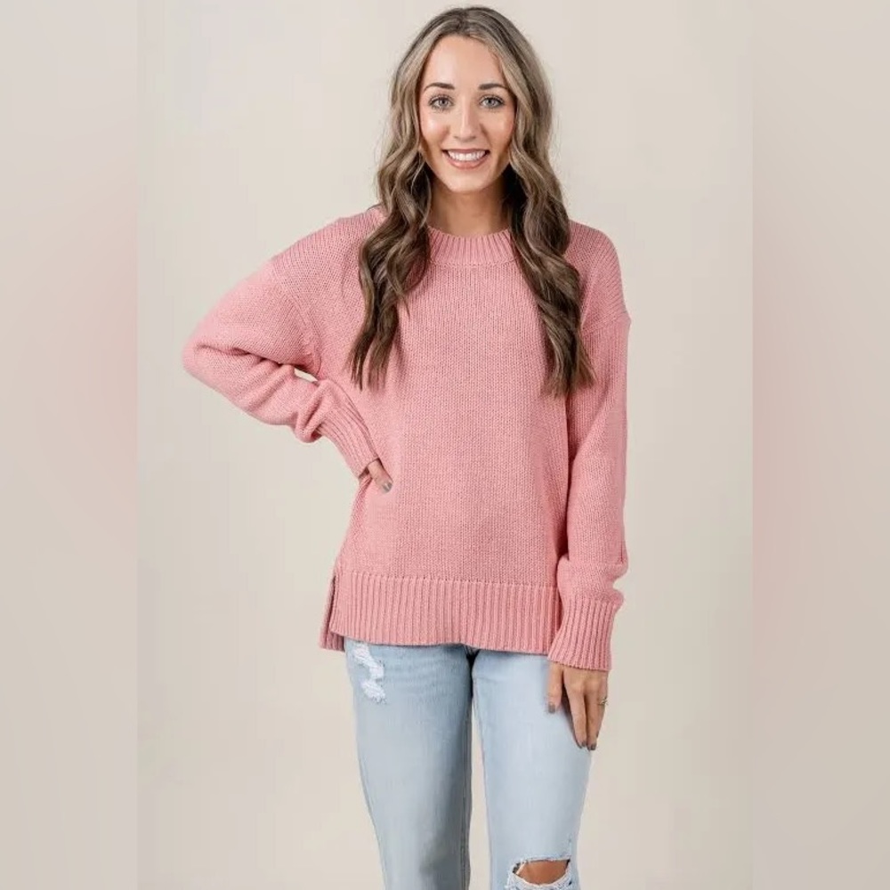 NWOT Z SUPPLY soma sweater in light pink S M
